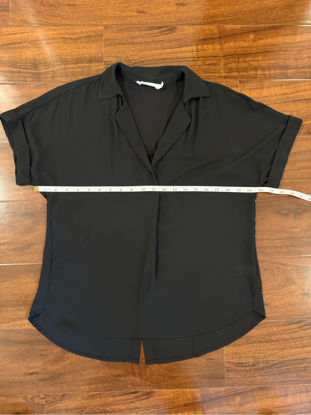 Black button back blouse - Picture 2 of 5